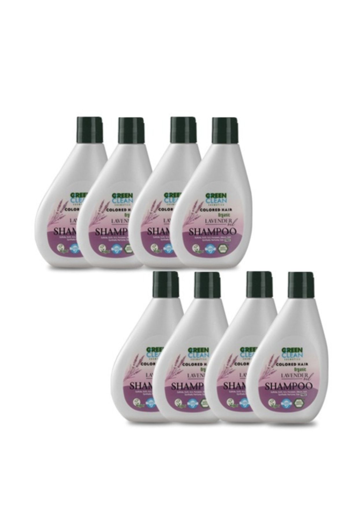 ست شامپو 8 - موهای رنگ شده - اسطوخودوس 275 میلی لیتر Green Clean