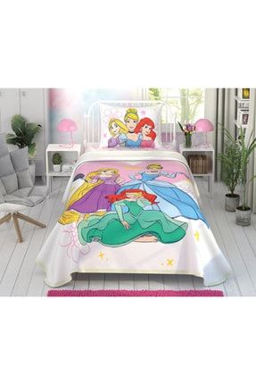 Disney Princess Tek Kişilik Queen Size Pike Takımı 120 Cm Yataklar Için Pike Takımıdır 1000040094002