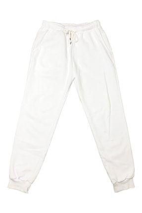 Basic Jogger Sweatpant Beyaz TXD3E11B62220