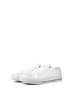 Beyaz - Kanvas Sneakers Jfwcorp Canvas Lo Noos 12203651 TYC00386539927