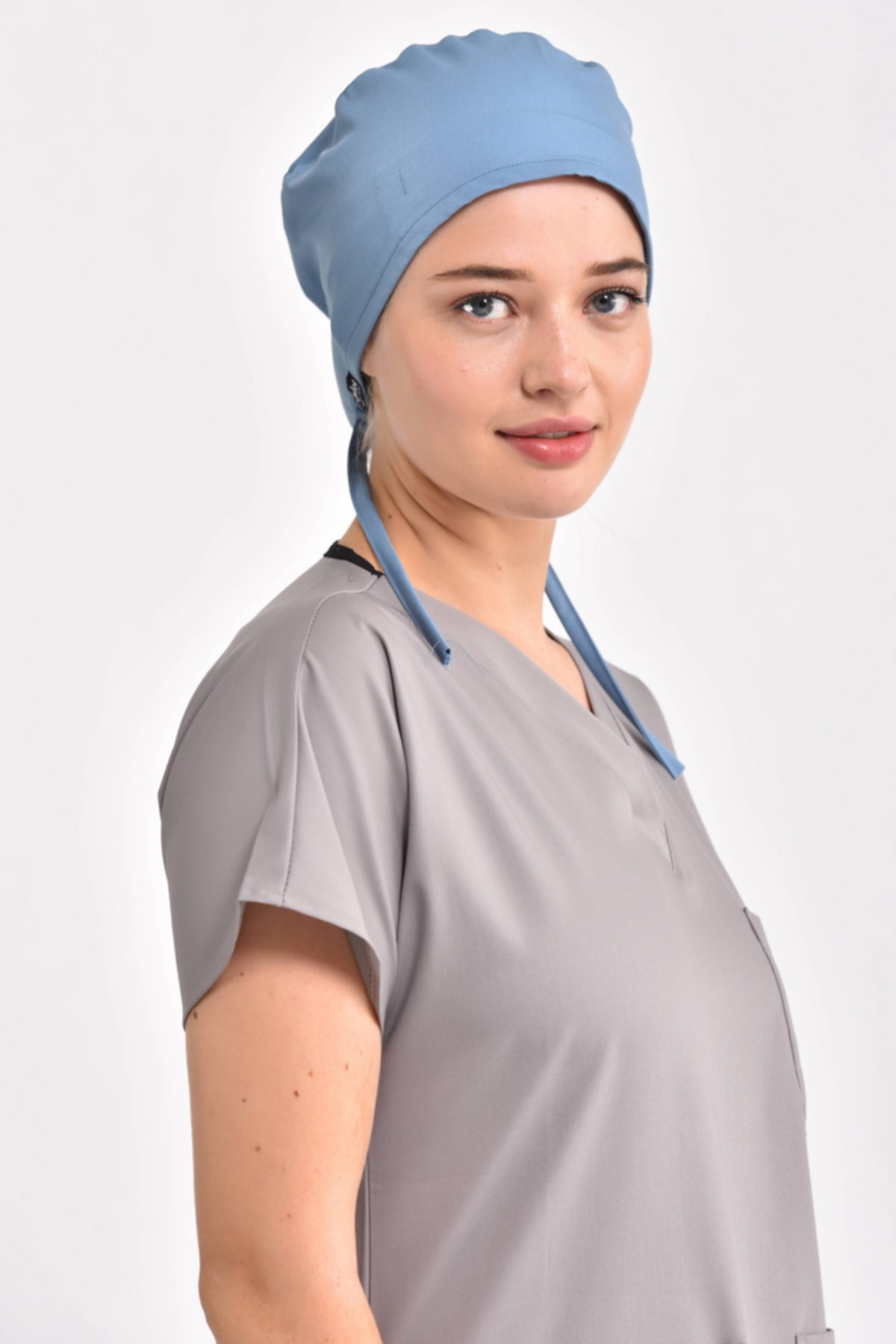 Owlet Medikal Likralı Açık Mavi Cerrahi Bone