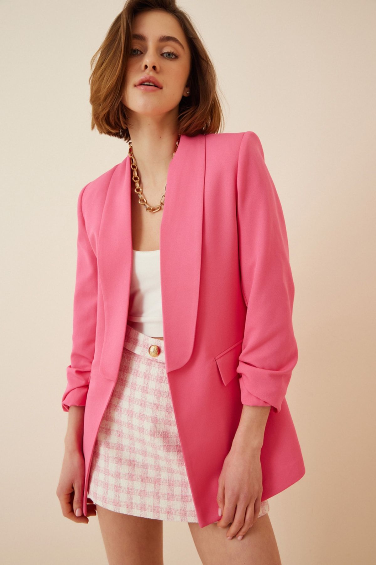 Petite outlet pink blazer