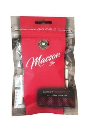 Mascon Slim Premium Tutun Filtresi,sünger Ağızlık Zıvana 6mm*15mm 1 Paket 22MCSON0009