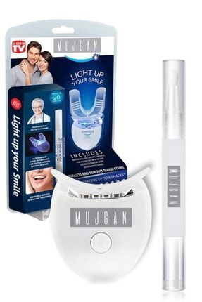 2'li Profesyonel Parlatıcı Tüm Dişlere Uyumlu Mavi Işık Teknolojili Diş Beyazlatma Kalemi Cila Seti ak53c