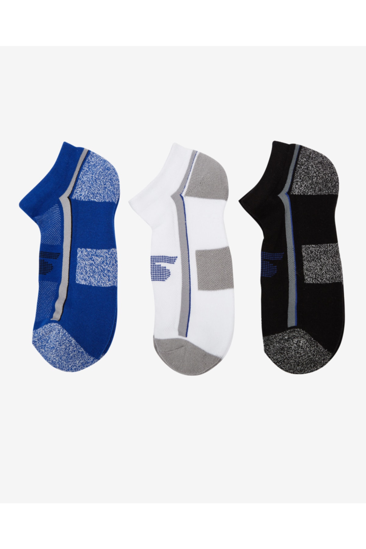 SKECHERS 3 Pack Low Cut Padded Sock Erkek Çok Renkli Çorap