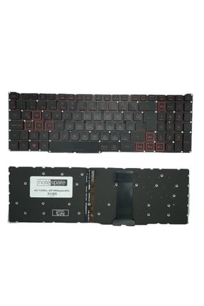 Acer Nitro 5 An515-51-76dz Uyumlu Laptop Klavye Işıklı Siyah Tr 232954