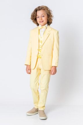 Erkek Çocuk Blazer Sarı Ceket 3975