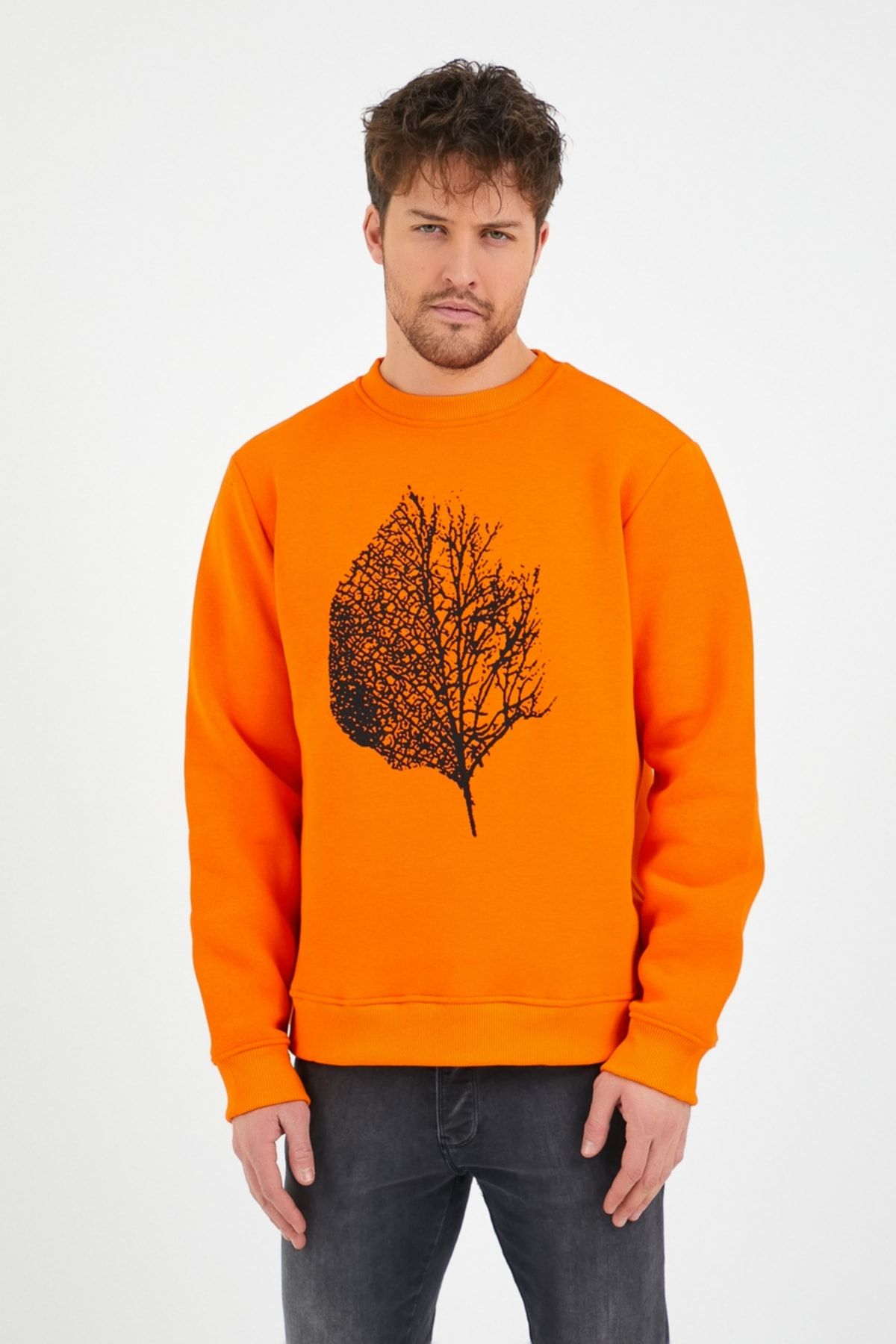 GENIUS Sport-Sweatshirt Orange Regular Fit