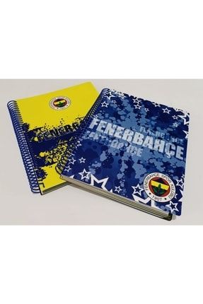 Fenerbahçe Spiralli Plastik Kapak 210 Yaprak Bölmeli (5+2) A4 Taraftar Defter FSPK210
