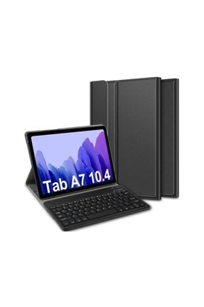 Galaxy Tab A7 T500 Kılıf Bluetooth Klavyeli Kılıf Standlı Deri Kapaklı SKU: 148534