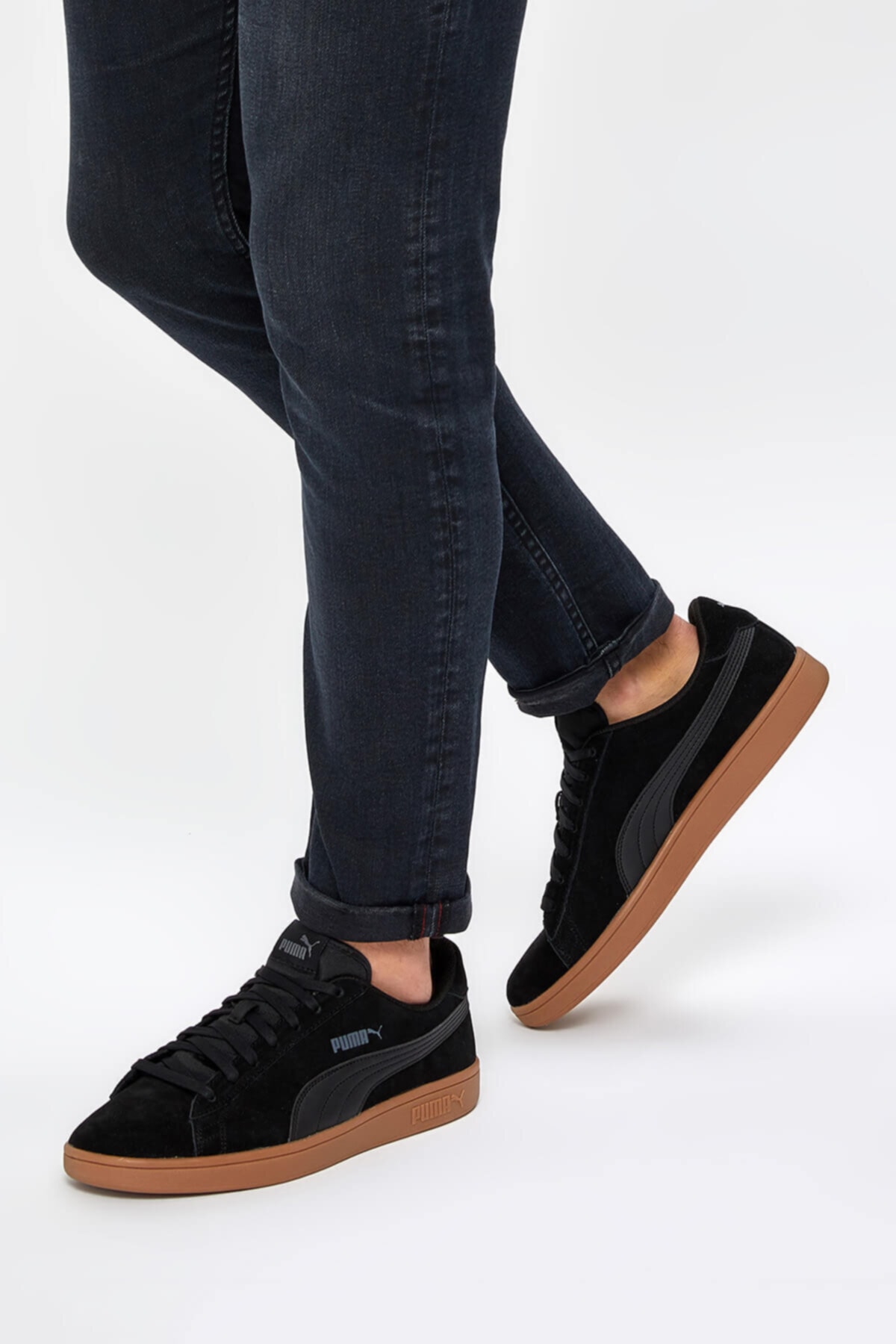 اسنیکر زنانه مشکی پوما | SMASH V2 اورجینال - تصویر 2