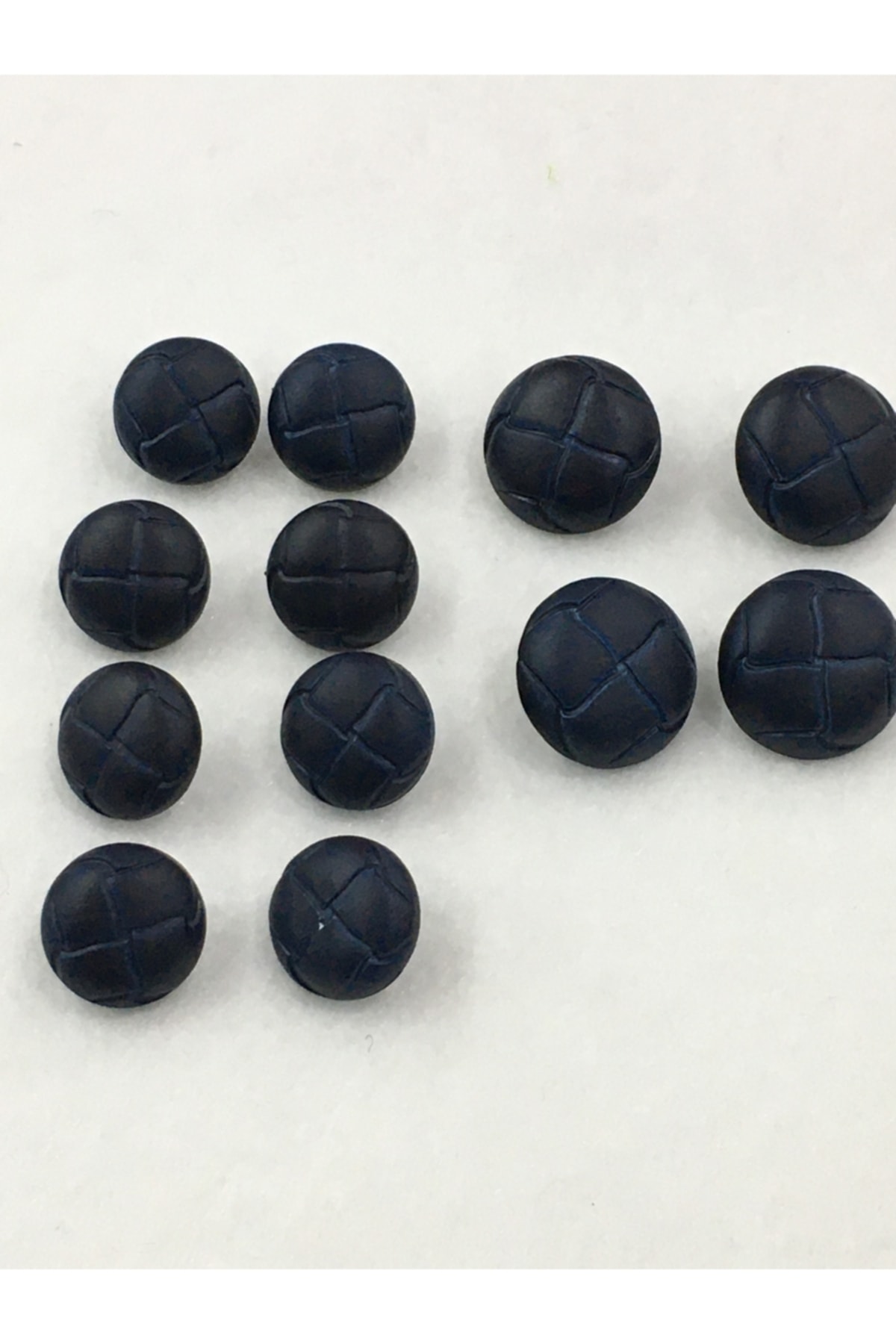 Jacket And Trench Coat Set Button Leather Look Navy Blue