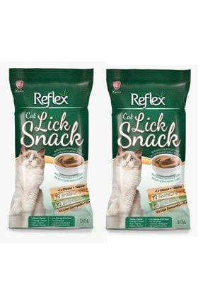 Lick Snack Peynir Ve Ciğer Sosisli Kedi Sıvı Ödülü 8 X 15 gr. 2'li Paket Reflex-986