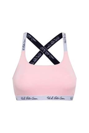 U.S. Polo Assn. Kadın Pembe &Ccedil;apraz Askılı B&uuml;stiyer