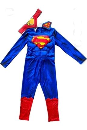 Disney Marvel Orjinal Lisanslı Çocuk Kaslı Superman Kostümü 2022KSPR2022