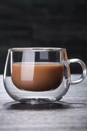 Çift Cidarlı 2li Cam Çay Kahve Fincanı sf-12471-1