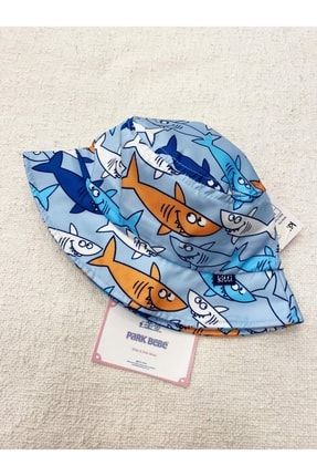 Erkek Bebek Fötr Şapka Köpekbalığı Desen 1-3 Yaş Baş Çevresi 48-50cm pb813006