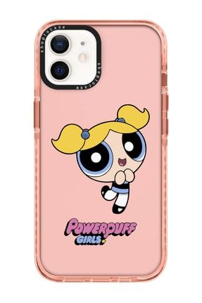 Iphone 12 Uyumlu Pembe Impact Powerpuffgirls Tasarımlı Telefon Kılıfı VIP-12-166