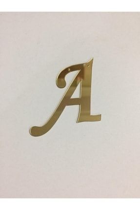 Nişan Söz Kına 30 cm Bir Adet Gold Seçenekli Baş Harf Aynalı Pleksi A Harfi AKER-DEKORASYON--X1565