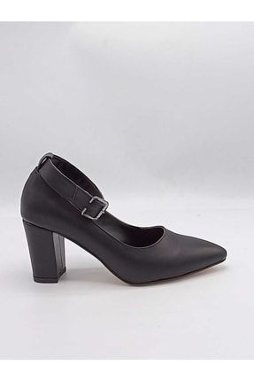 Ventes Siyah 6.5 Cm Topuklu Ayakkabı isk2022ayk0052