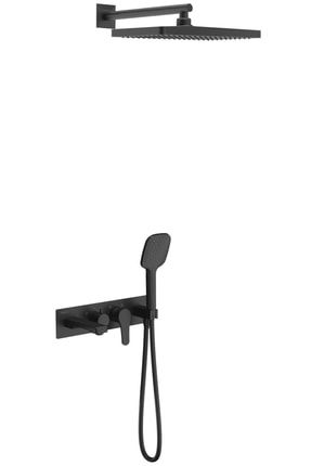 Life Pro Siyah Yatay Ankastre Üç Yönlü Banyo Bataryası ARM-TS-AS3180