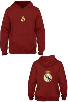 Real Madrid Ön Arka Baskılı Kapşonlu Sweatshirt Bll1269 TYC00391188484
