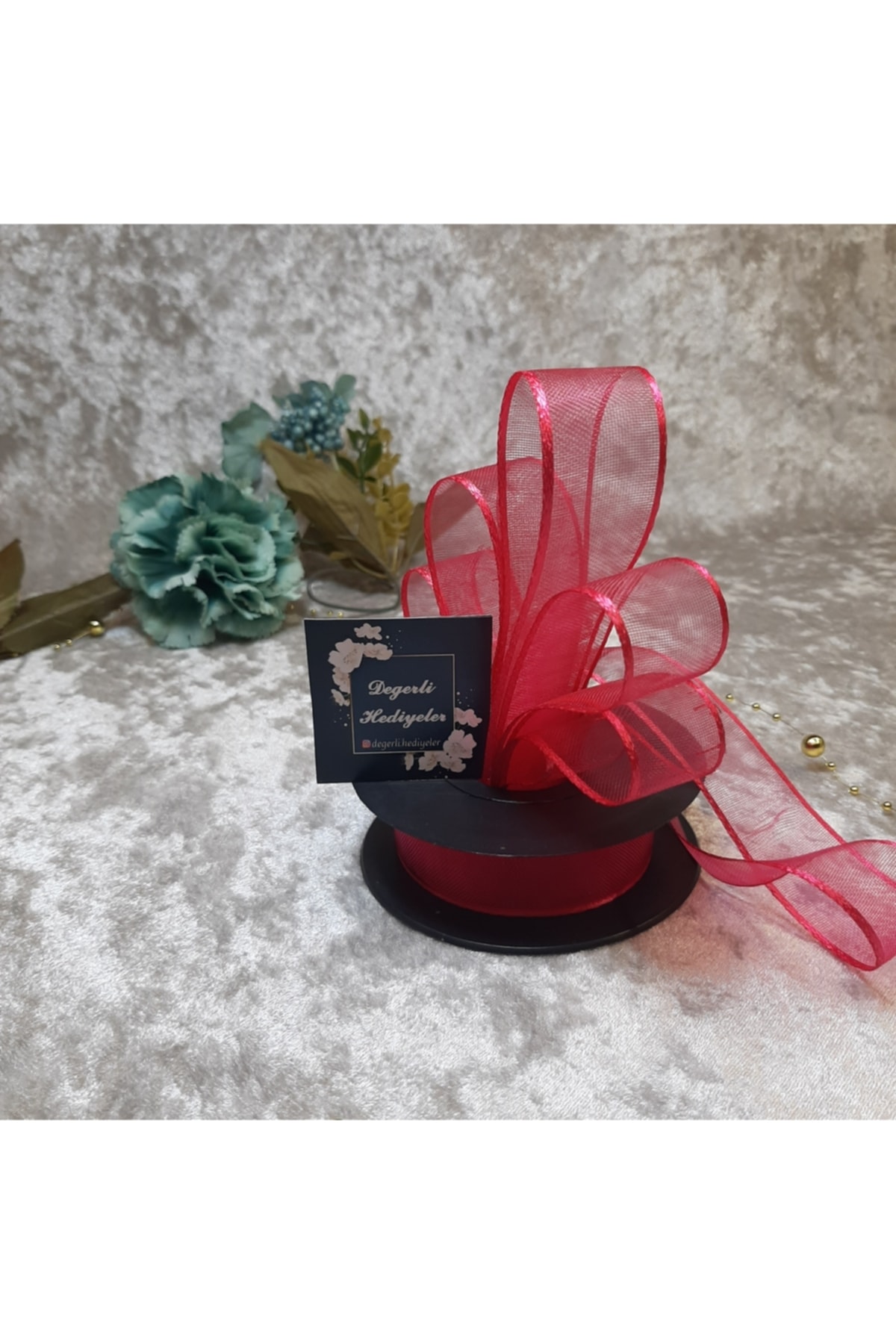 2.5 Cm Chiffon Fuchsia Ribbon 20 Mt. Wheel Ribbon