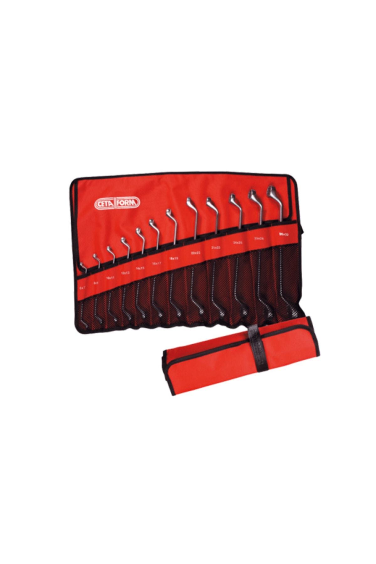 B14-r12 Star Two Mouth Wrench Set with 12 Pieces Cloth Bag