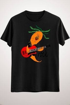 Unisex Siyah Funny Carrot Rock Gitar Guitar EM1417
