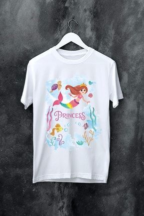 Prenses Deniz Kızı Baskılı Çocuk T-shirt GİATSHRTDP