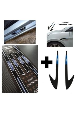 Ford Tourneo Connect Kapı Eşiği + Logolu Çamurluk Venti Set YMNSyhEsikLogo143