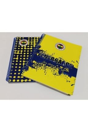 Fenerbahçe Spiralli Plastik Kapak 150 Yaprak Bölmeli (4+1) A4 Taraftar Defter FSPK150