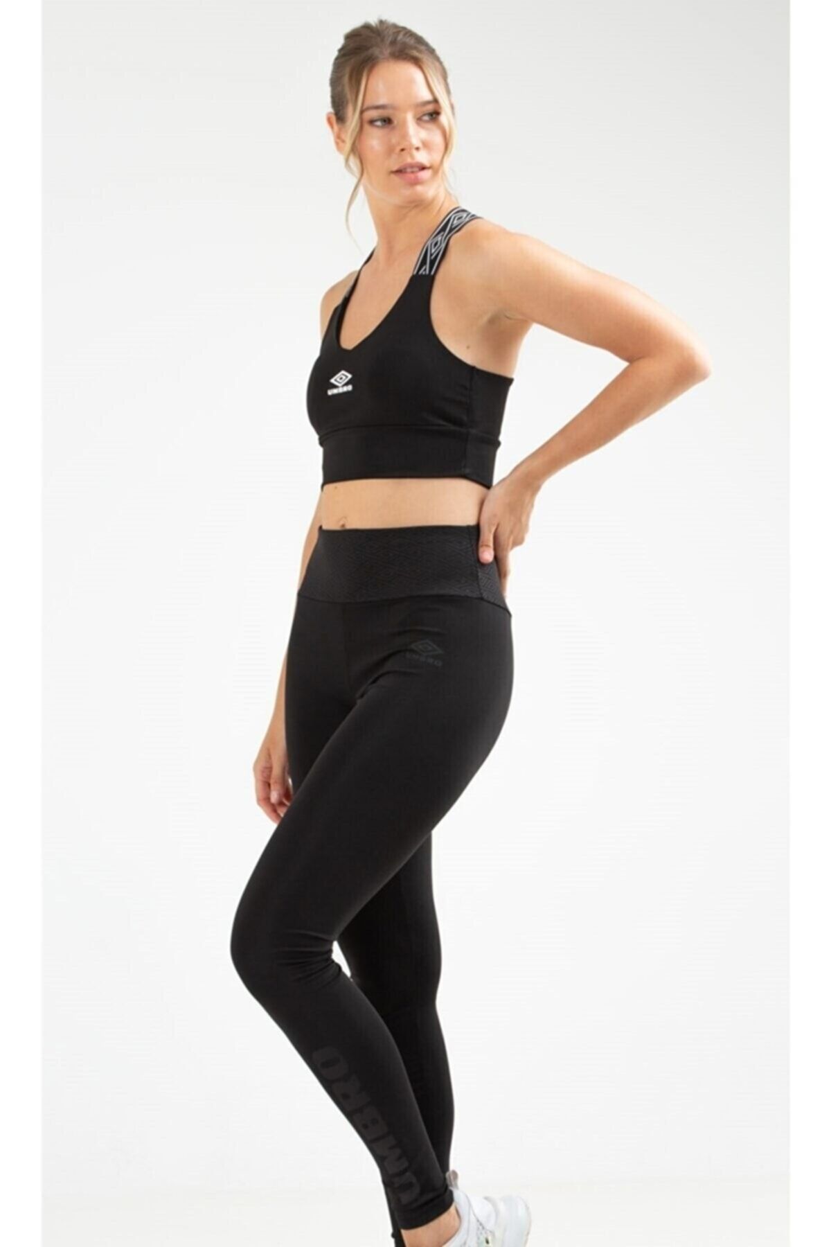 UMBRO-Hold Tights - Jambiere negre cu talie înaltă pentru femei - Vd0028 1