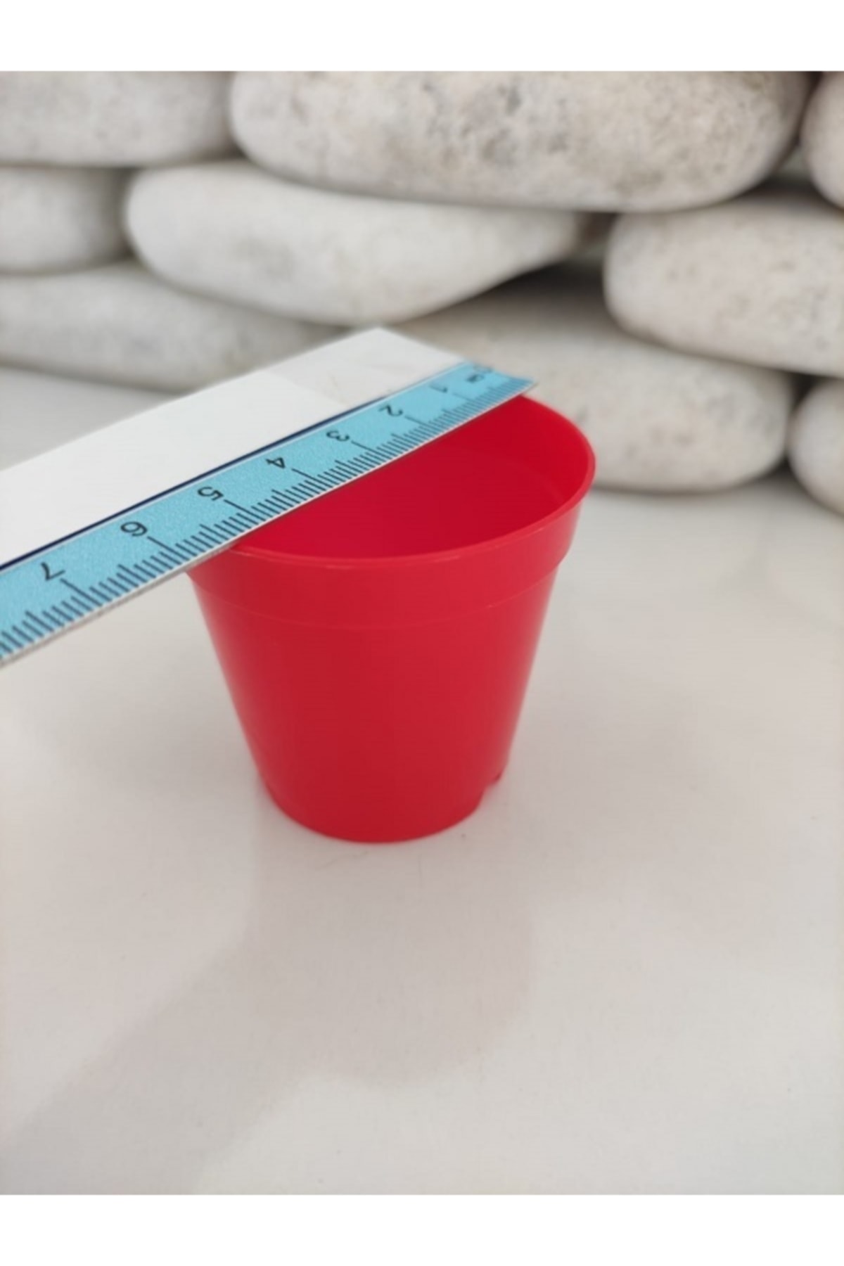 Üretim Saksısı 5,5x5 Cm 15 Adet Kırmızı Renkli Kaktüs Üretim Saksısı Sukulent Saksısı Küçük Saksı 4