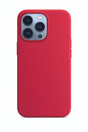 Iphone 13 Pro Max Kırmızı Silikon Rubber Kılıf Arka Kapak SLKNIPHONE13PM