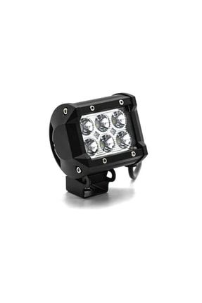 Off Road Lamba Projektör 6 Led Işık Beyaz Metal Kasa Aparatlı BR3010590