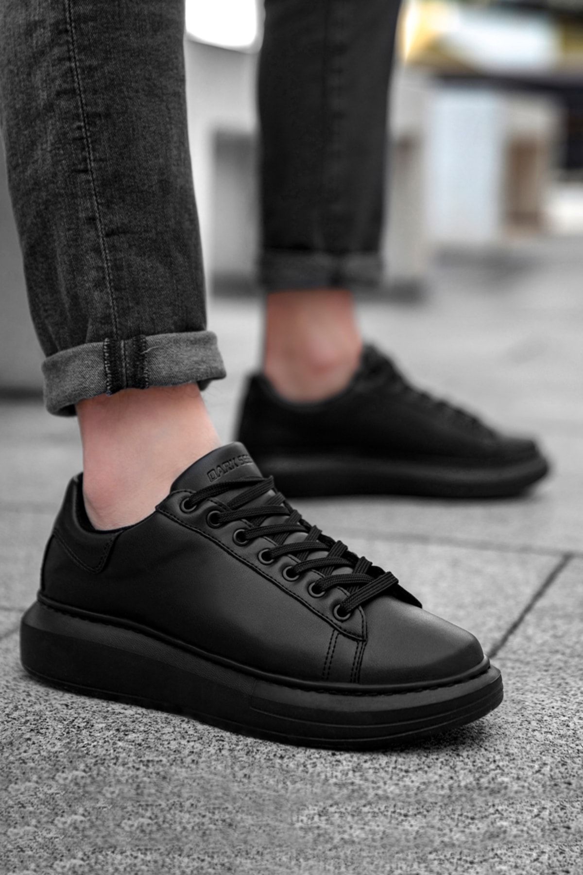 Dark Sneakers - Black - Flat Trendyol