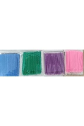 100 Adet Yeşil Ipek Kirpik Microblading Kalıcı Makyaj Için Microbrush Fırçası 100 Adet Yeşil NEFMİCRO012015