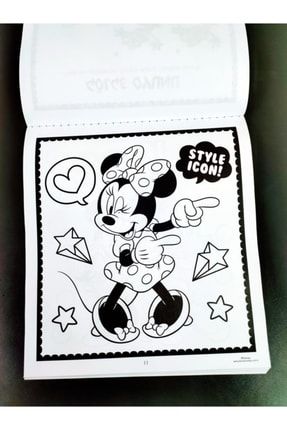 Minnie Mouse Lisanslı Çıkartma - Boyama -bulmaca Set (2 Parça) 48 Sf Boyama + 24 Sfnot Defteri 001minnie
