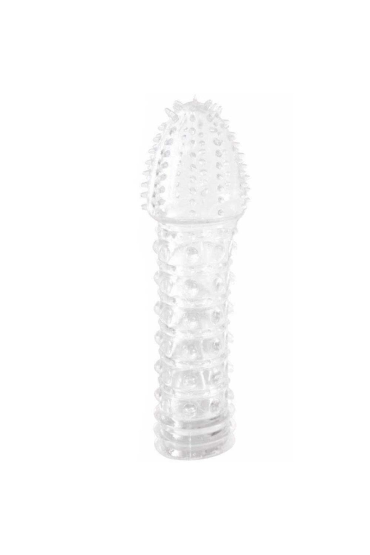 Penis Başlı Dış Yüzeyi Tırtıklı G-spot Penis Kılıfı-pk2110