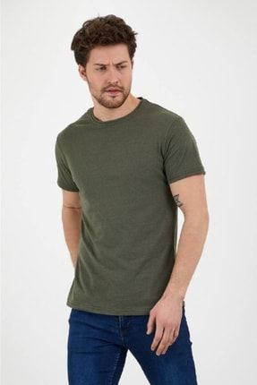 Erkek Haki Yeşil T-shirt BSCT391