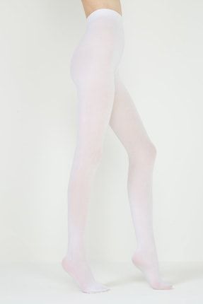 Kadın Beyaz Mikro 70 Denye Parlak Kalın Külotlu Çorap 3'lü 5003486