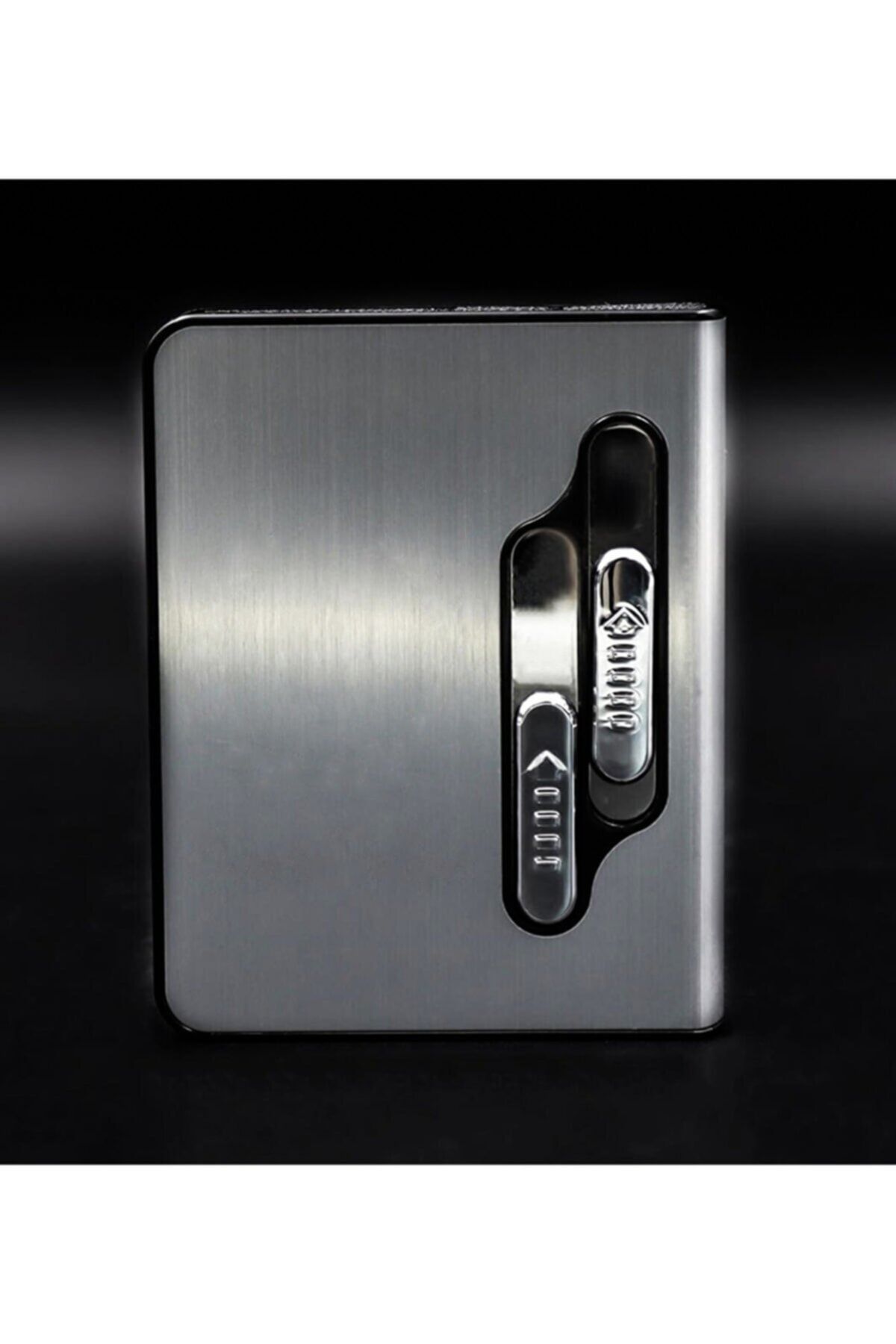 Usb Girişli Şarjlı Kısa Sigara Tabakası Gümüş - 3
