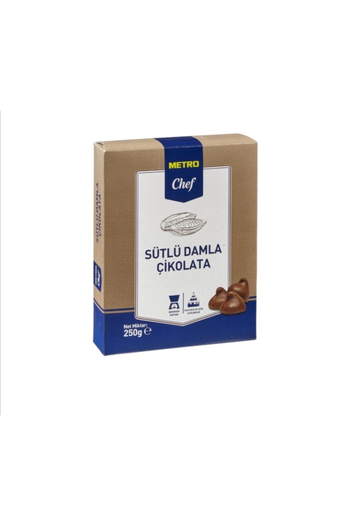 Metro Chef Sütlü Damla Çikolata 250 gr