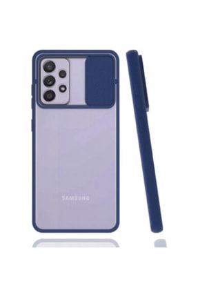 Samsung Galaxy A52 - A52s Sürgülü Kaydırmalı Kamera Koruyuculu Mat Buzlu Silikon Kılıf LensiGalaxyA52-A52STamKoruma