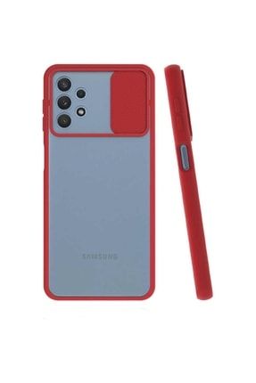 Samsung Galaxy A32 4g Sürgülü Kaydırmalı Kamera Koruyuculu Mat Buzlu Silikon Kılıf LensiGalaxyA324GTamKoruma