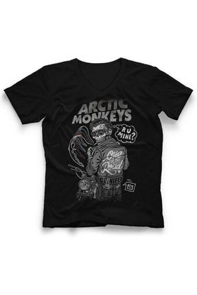 Arctic Monkeys V Yaka Tişört Unisex T-shirt 166316QTF