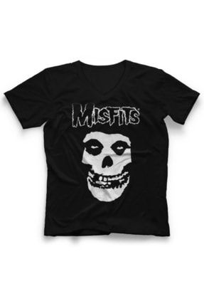 Misfits V Yaka Tişört Unisex T-shirt 168565QTF