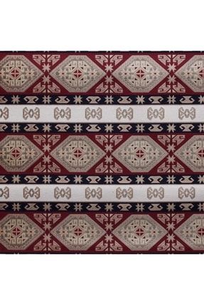 Pamuklu Kilim Etnik Desenli Döşemelik Kumaş 299-0201*A00003