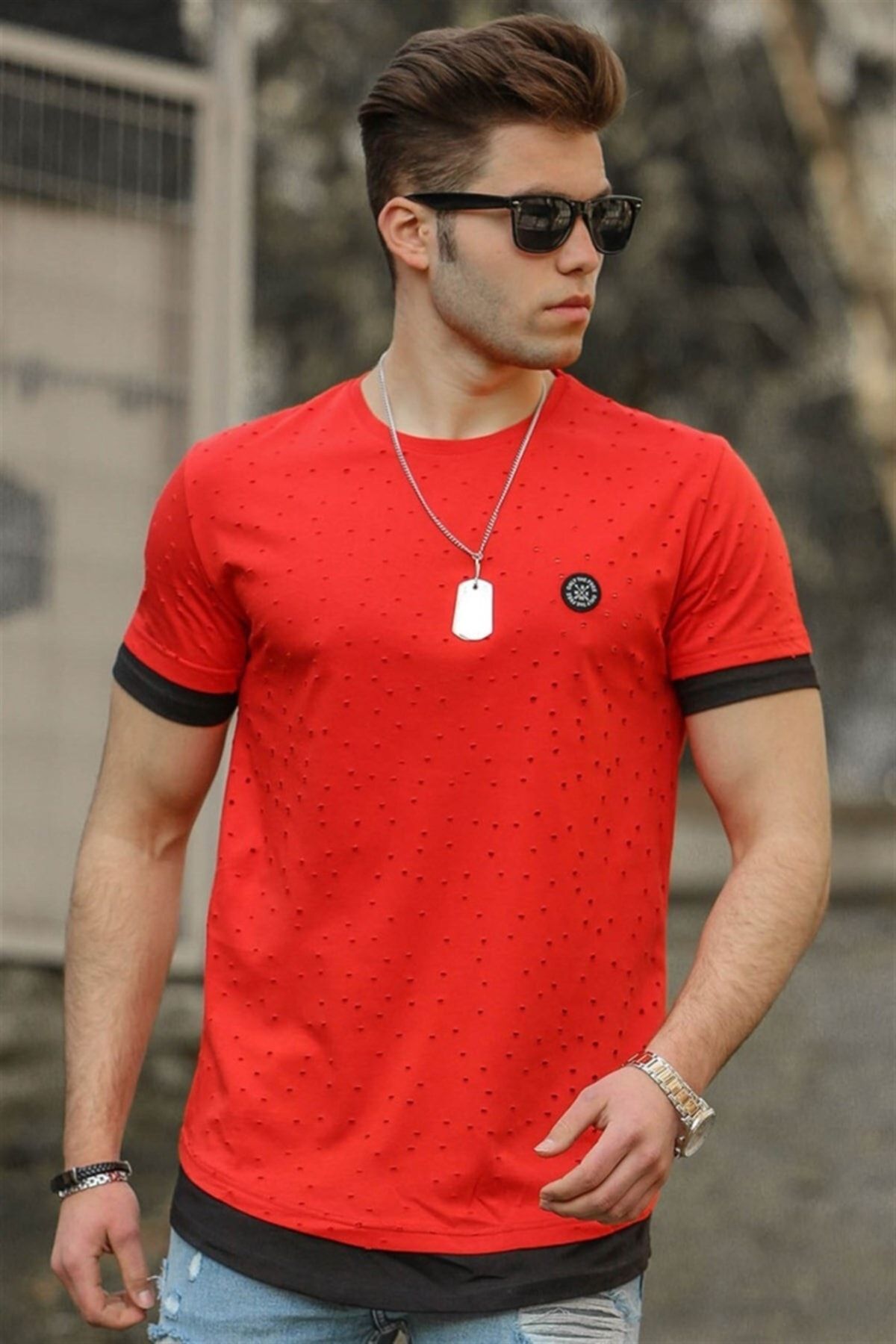 Madmext T-Shirt Orange Regular Fit Fast ausverkauft